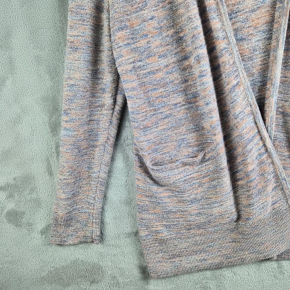 Madewell Sweater Cardigan Womens Large Papaya Marled Summer Ryder Open Front - Picture 7 of 10